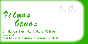 vilmos otvos business card